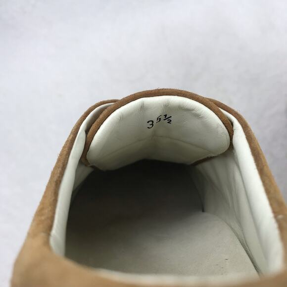Hogan Women's Logo Suede Slip-On Shoes Sneakers Tan Camel Size 35.5 (US 5) Italy - Picture 11 of 12